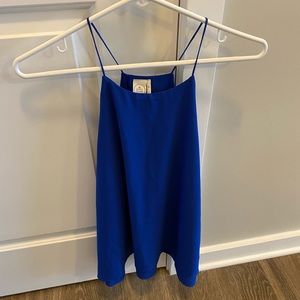 Royal blue halter top